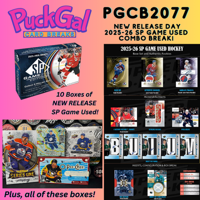 Puck Gal Card Breaks #2077 - NEW Release 2025-26 SP Game Used Combo Break!