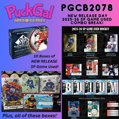 Puck Gal Card Breaks #2078 - NEW Release 2025-26 SP Game Used Combo Break!