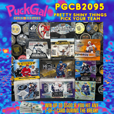 Puck Gal Card Breaks #2095: Pretty Shiny Things Pick Your Team!