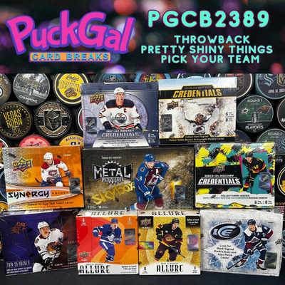 Puck Gal Card Breaks #2389: Throwback Pretty Shiny Things Pick Your Team!