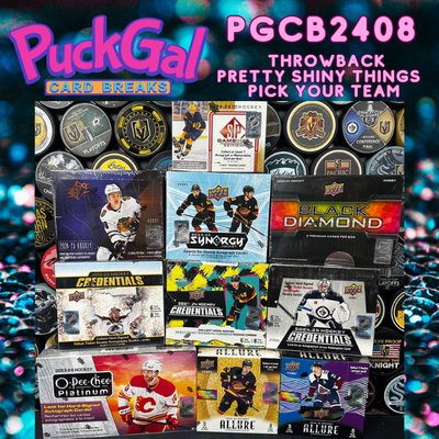 Puck Gal Card Breaks #2408: Throwback Pretty Shiny Things Pick Your Team!