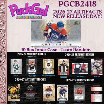 Puck Gal Card Breaks #2418: 2026-27 Artifacts New Release Day Inner Case Break