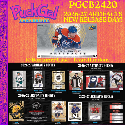 Puck Gal Card Breaks #2420: 2026-27 Artifacts New Release Day Inner Case Break