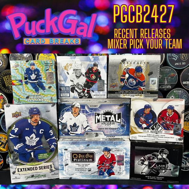 Puck Gal Card Breaks #2427: Recent Releases Mixer Pick Your Team!