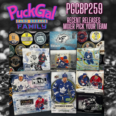 Puck Gal Card Breaks Public #259: Recent Releases Mixer Pick Your Team!