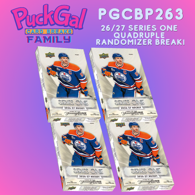 Puck Gal Card Breaks Public #263: NEW RELEASE 2026-27 Series One Hockey Quadruple Randomizer