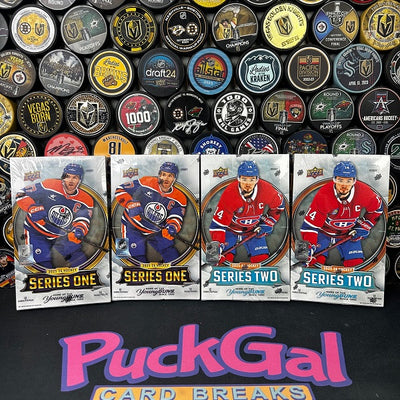 Puck Gal Card Breaks #2140: 2025-26 Series One & Two YG Bounty Bonus Break