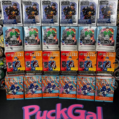 Puck Gal Card Breaks #2252: Pretty Shiny Things Blaster Pick Your Team!