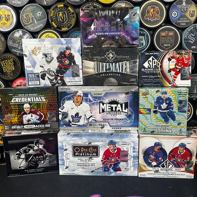 Puck Gal Card Breaks Public #241: 25/26 Season Releases Mixer Pick Your Team!
