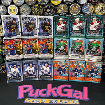 Puck Gal Card Breaks #2373: Pretty Shiny Things Blaster Pick Your Team!