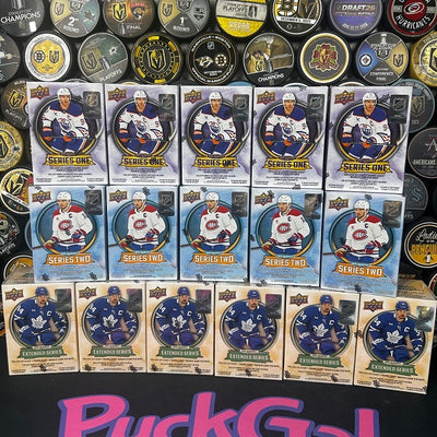 Puck Gal Card Breaks #2410: Blaster Trivia Break Featuring PB!