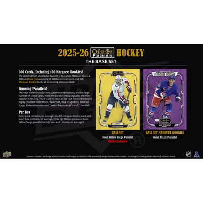Puck Gal Card Breaks #2292: 2025-26 O-Pee-Chee Platinum Blaster Box Case Break (20 boxes)