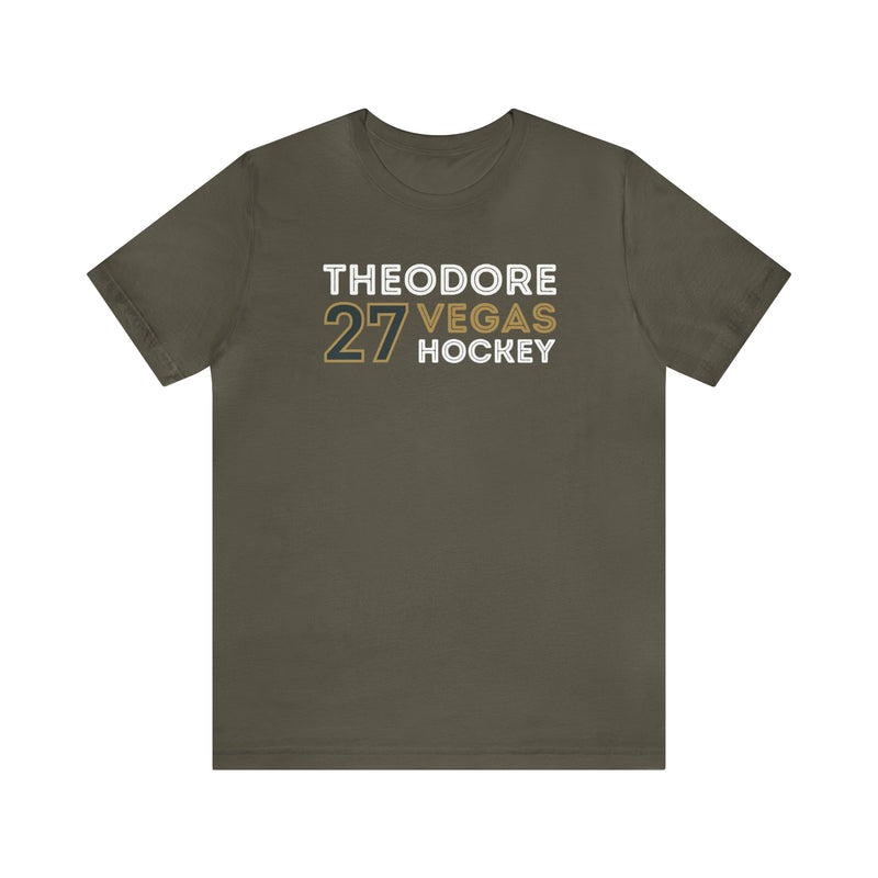 T-Shirt Shea Theodore T-Shirt 27 Vegas Hockey Grafitti Wall Design Unisex