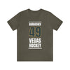 T-Shirt Barbashev 49 Vegas Hockey Steel Gray Vertical Design Unisex T-Shirt