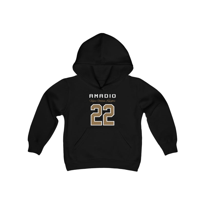 Kids clothes Amadio 22 Vegas Golden Knights Youth Hooded Sweatshirt