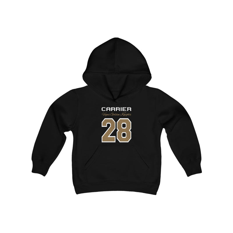 Kids clothes Carrier 28 Vegas Golden Knights Youth Hooded Sweatshirt