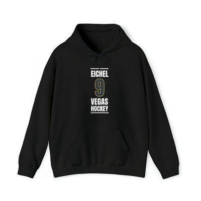 Hoodie Eichel 9 Vegas Hockey Steel Gray Vertical Design Unisex Hooded Sweatshirt