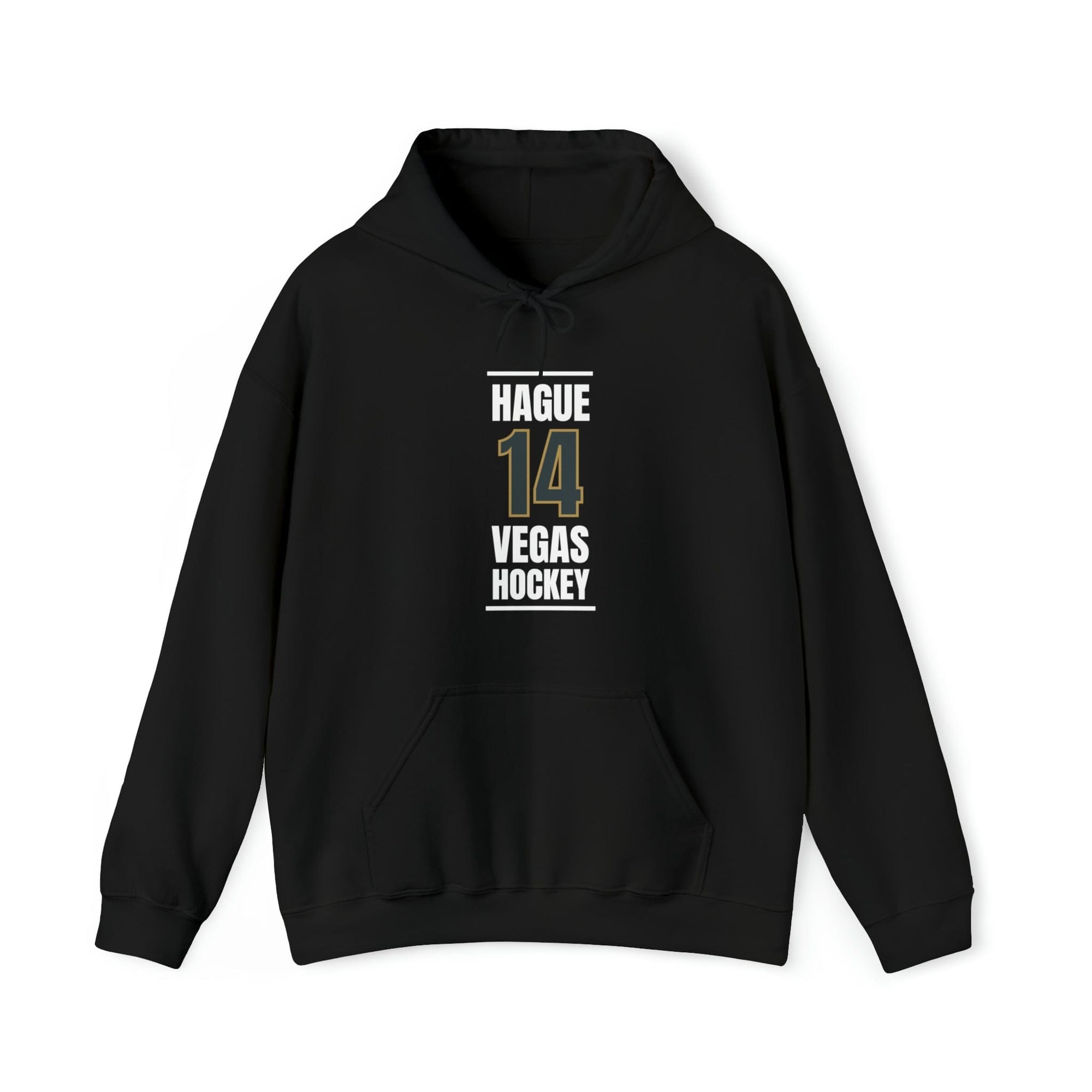 Hoodie Hague 14 Vegas Hockey Steel Gray Vertical Design Unisex Hooded Sweatshirt