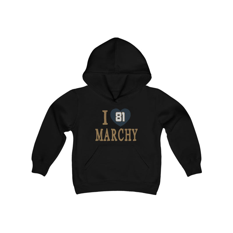Kids clothes I Heart Marchy Youth Hooded Sweatshirt