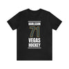 T-Shirt Karlsson 71 Vegas Hockey Steel Gray Vertical Design Unisex T-Shirt