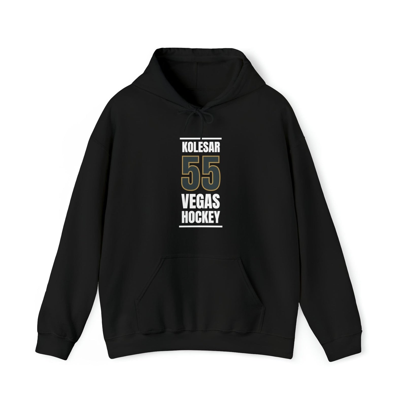 Hoodie Kolesar 55 Vegas Hockey Steel Gray Vertical Design Unisex Hooded Sweatshirt