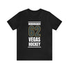 T-Shirt Miromanov 62 Vegas Hockey Steel Gray Vertical Design Unisex T-Shirt