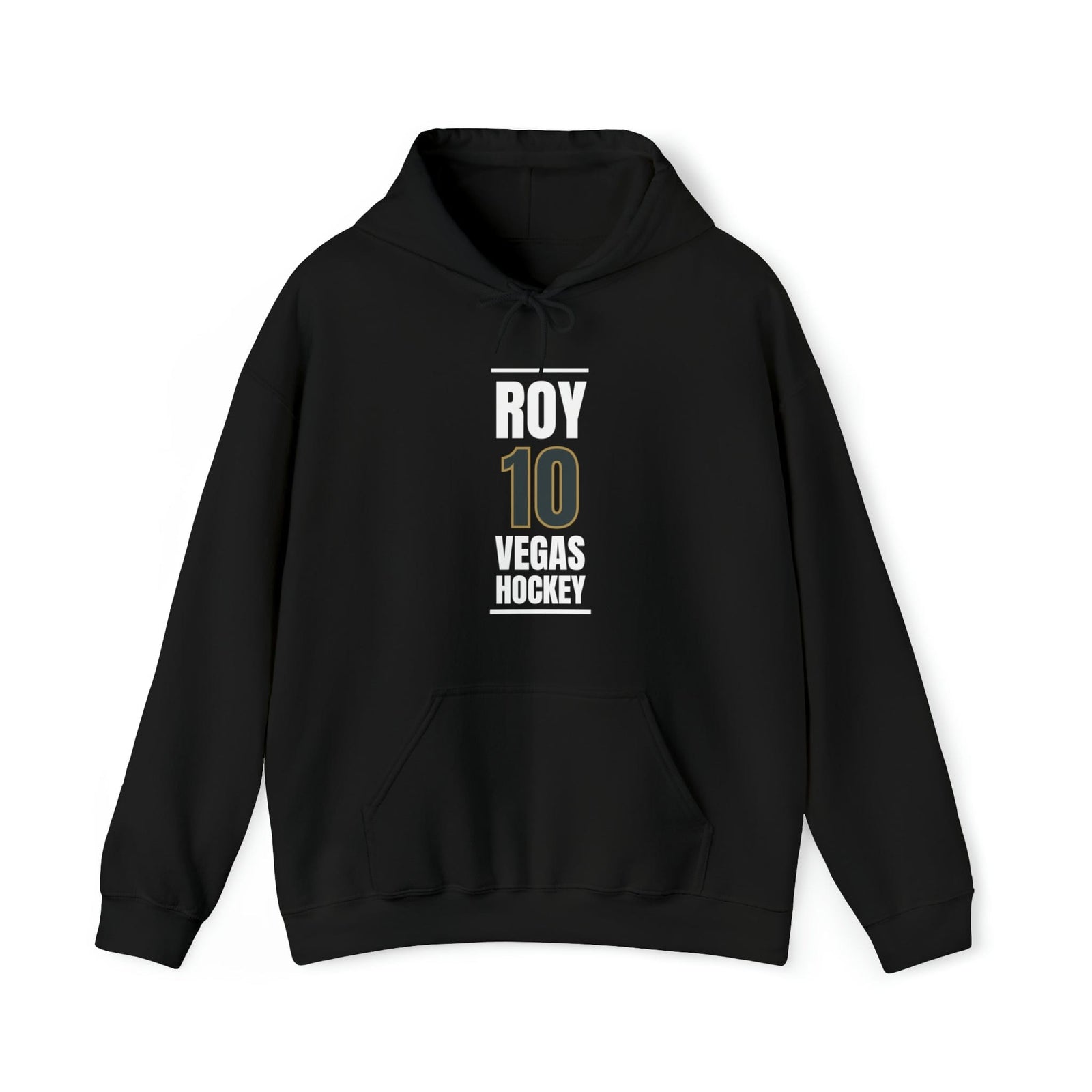 Hoodie Roy 10 Vegas Hockey Steel Gray Vertical Design Unisex Hooded Sweatshirt
