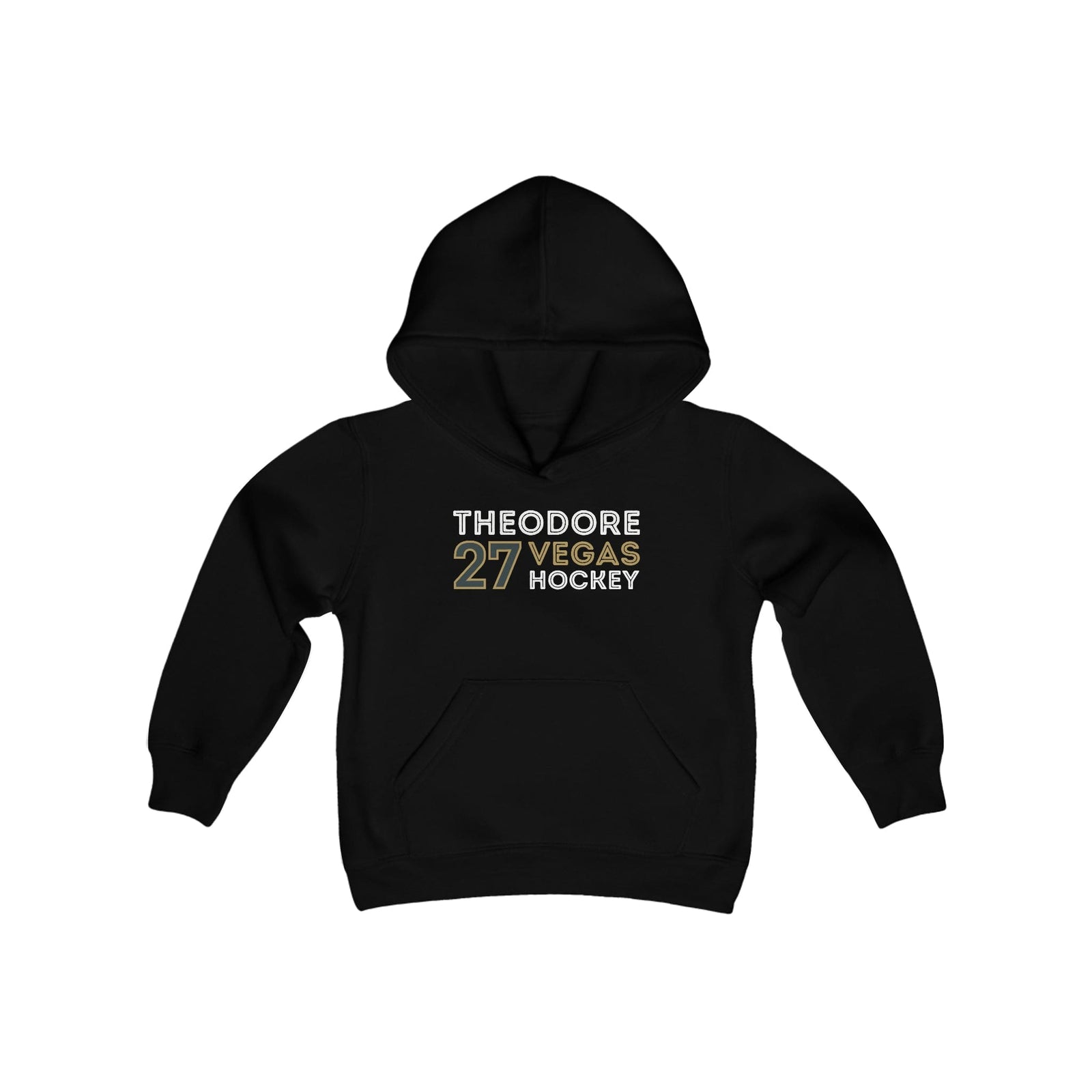 Kids clothes Theodore 27 Vegas Hockey Grafitti Wall Design Youth Hooded Sweatshirt