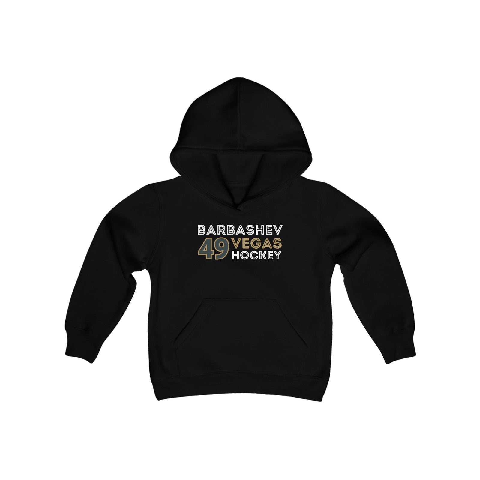 Kids clothes Barbashev 49 Vegas Hockey Grafitti Wall Design Youth Hooded Sweatshirt