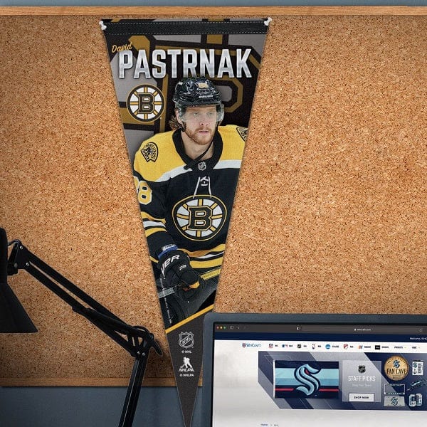 Boston Bruins David Pastrnak Premium Vertical Pennant