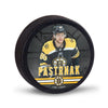 Boston Bruins Hockey Puck - David Pastrnak