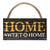 Boston Bruins Home Sweet Home Roped Wood Sign