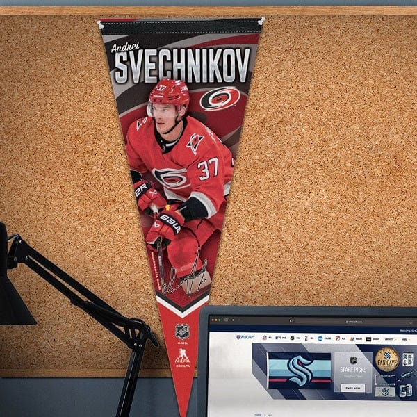 Carolina Hurricanes Andrei Svechnikov Premium Vertical Pennant