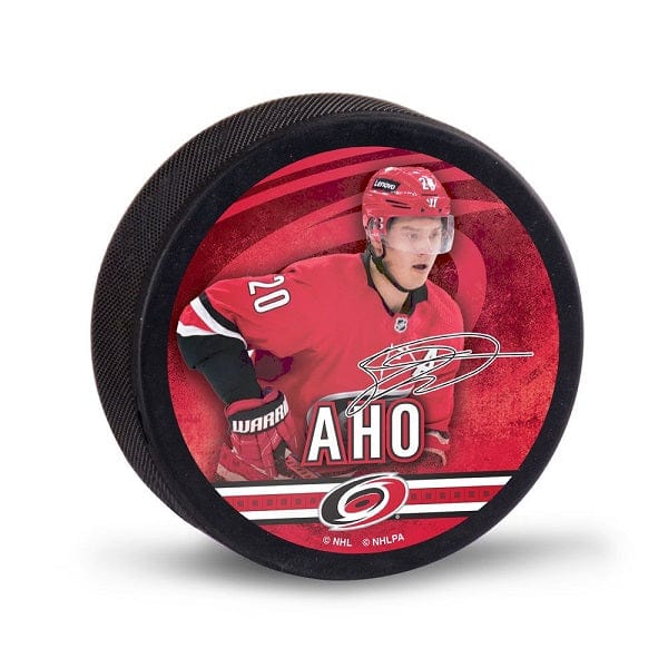 Carolina Hurricanes Hockey Puck - Sebastian Aho