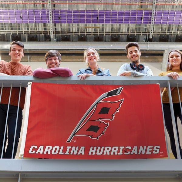 Carolina Hurricanes Secondary Logo Deluxe Flag, 3x5 Feet