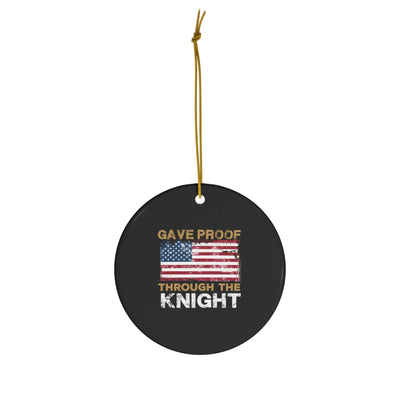 Home Decor Gave Proof Through The Knight Ceramic Ornament, 4 Shapes
