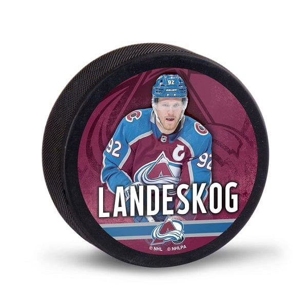 Colorado Avalanche Hockey Puck - Gabriel Landeskog