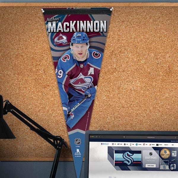 Colorado Avalanche Nathan MacKinnon Premium Vertical Pennant