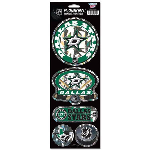 Dallas Stars Prismatic Decal Set