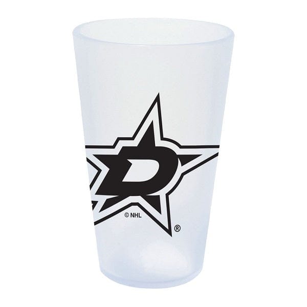 Dallas Stars White Silicone Pint Glass, 16 oz