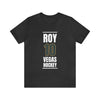 T-Shirt Roy 10 Vegas Hockey Steel Gray Vertical Design Unisex T-Shirt