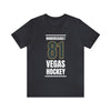 T-Shirt Marchessault 81 Vegas Hockey Steel Gray Vertical Design Unisex T-Shirt