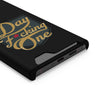 Phone Case "Day F*cking One" Phone Case With Card Holder, Black