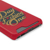 Phone Case "Day F*cking One" Phone Case With Card Holder, Red