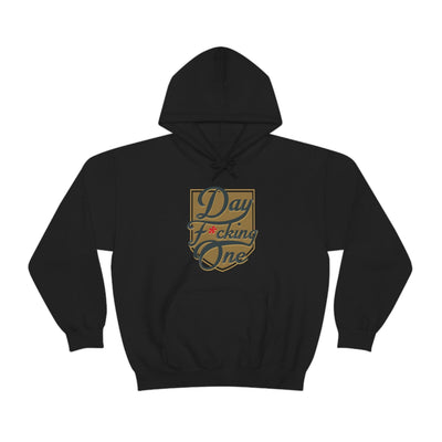 Hoodie "Day F*cking One" Vegas Golden Knights Fan Gold Design Unisex Hoodie (Front Design Only)