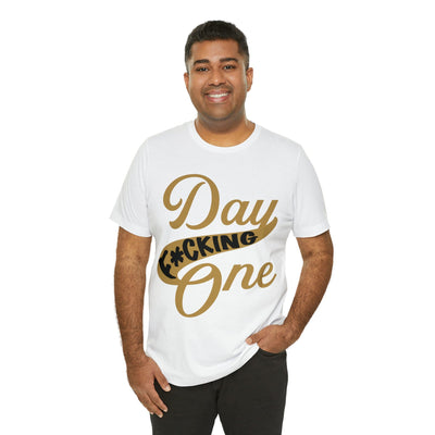 T-Shirt "Day F*cking One" Vegas Golden Knights Fan Retro Design Unisex T-Shirt