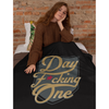 All Over Prints "Day F*cking One" Velveteen Plush Blanket
