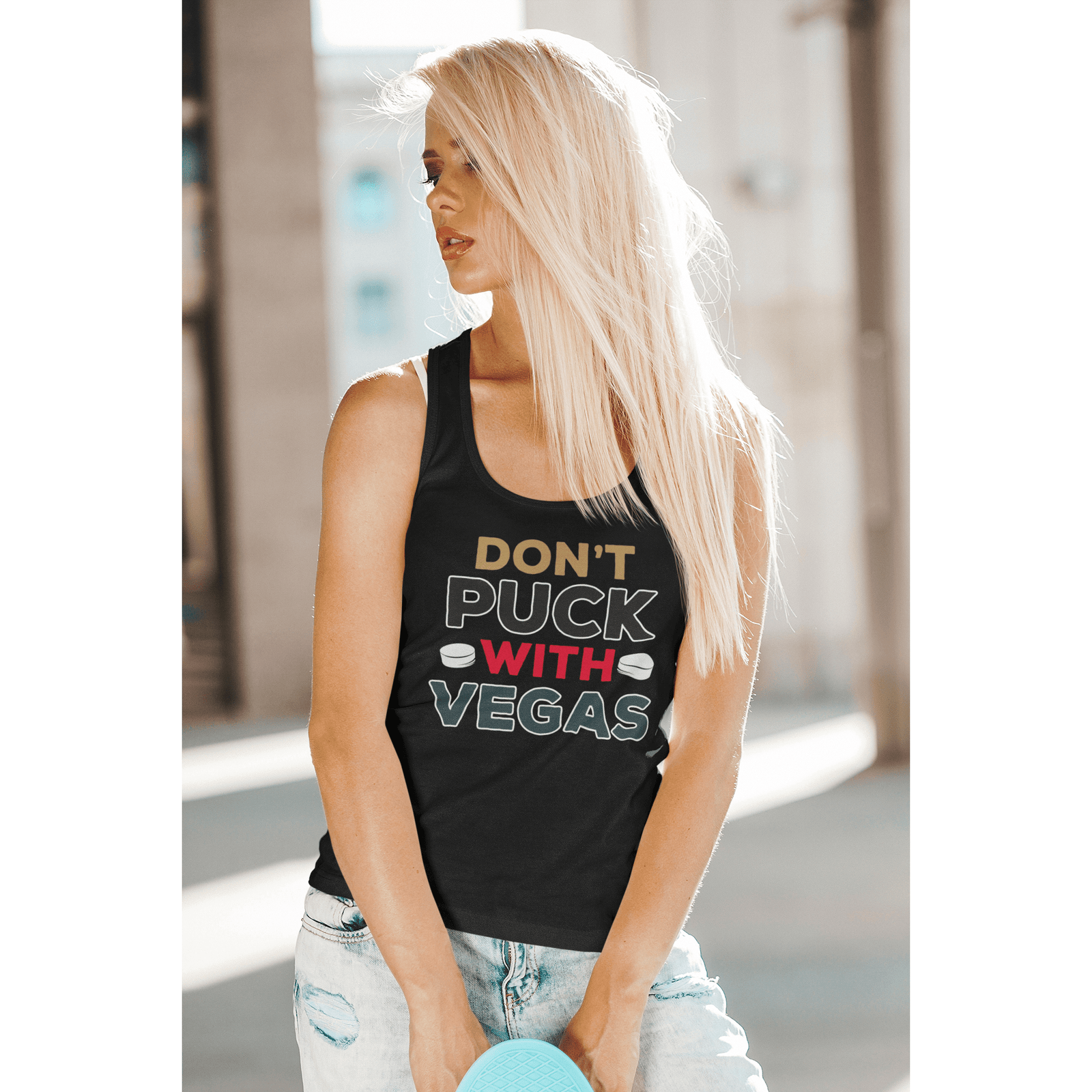 Tank Top "Don't Puck With Vegas" Women's Ideal Racerback Tank Top