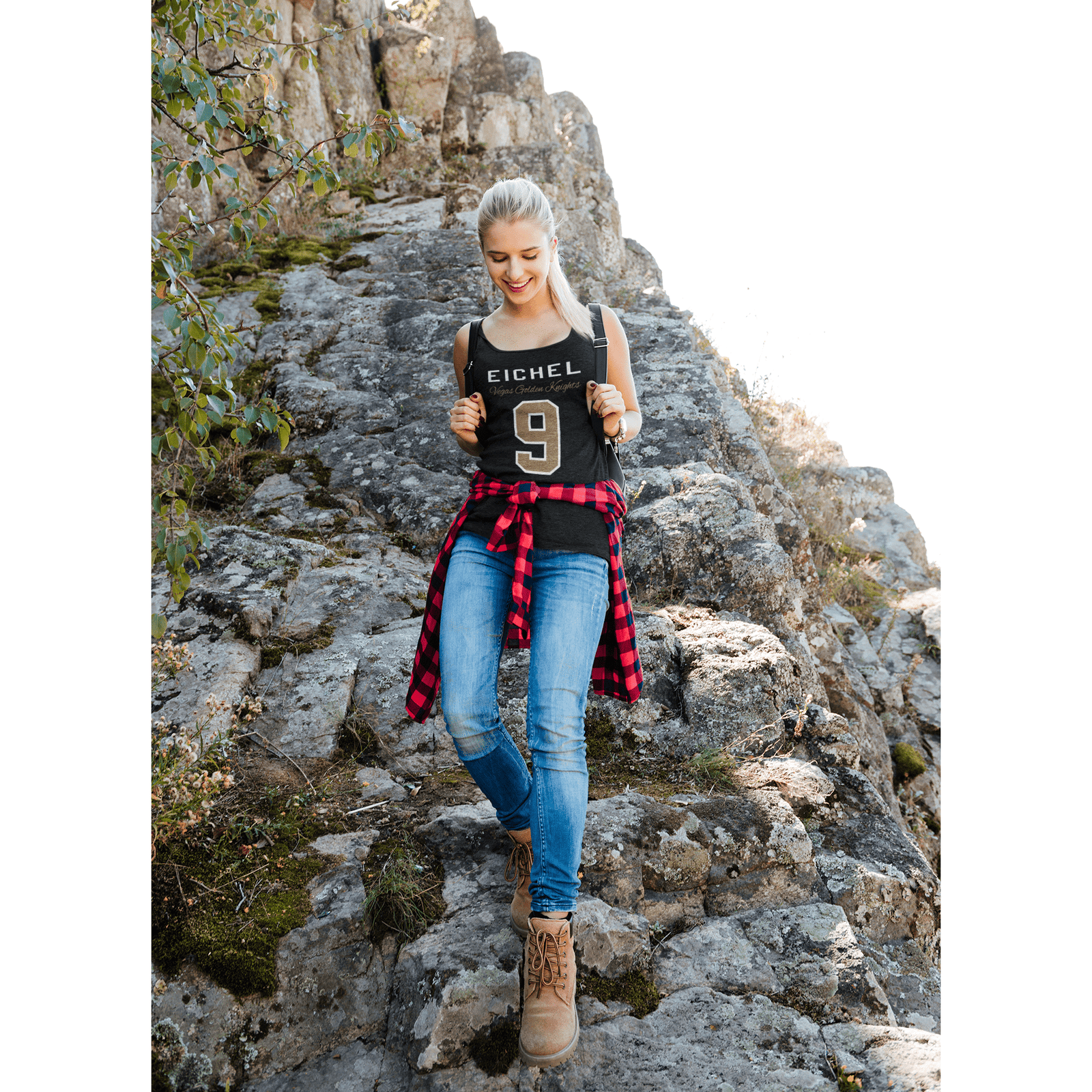 Tank Top Eichel 9 Vegas Golden Knights Women's Ideal Racerback Tank Top