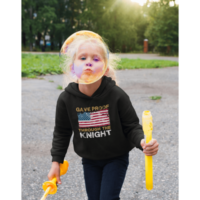 Kids clothes "Gave Proof Through The Knight" Youth Hooded Sweatshirt